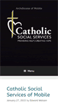 Mobile Screenshot of catholicsocialservicesmobile.com